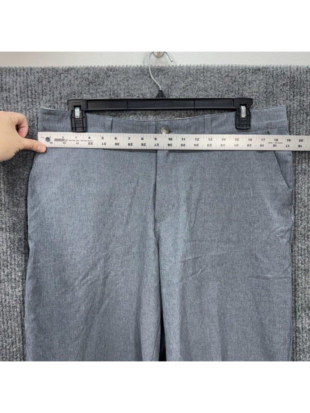 Adidas Ultimate365 Shorts Mens 36 Gray Blue Golf Stretch Performance 10” Inseam - Picture 6 of 8